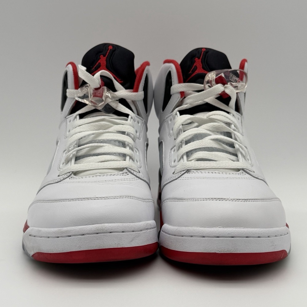Air Jordan 5 Retro OG Fire Red Black Tongue HQ7978-101 12M clean/authenticated! - Picture 4 of 16
